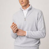 Pullover zip corta