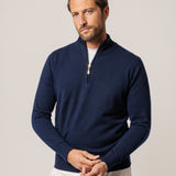 Pullover zip corta