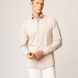 Pique button-down shirt