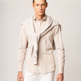 Pique button-down shirt