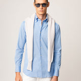 Button-down shirt with placket
