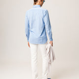 Button-down shirt with placket
