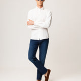 Pique button-down shirt