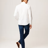 Pique button-down shirt