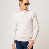 Pullover zip corta