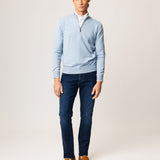 Pullover zip corta