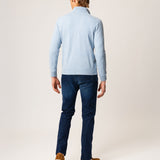 Pullover zip corta