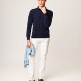Long-sleeved polo shirt