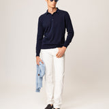 Long-sleeved polo shirt