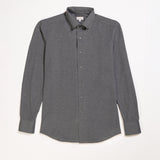 Button-down shirt with placket
