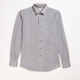 Button-down shirt with placket