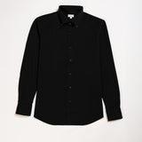 Button-down shirt with placket