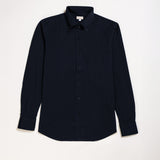 Button-down shirt with placket