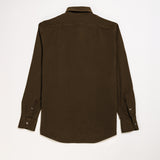 Button-down shirt with placket