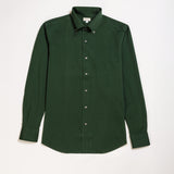 Button-down shirt with placket