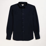 Pique button-down shirt