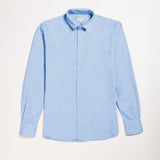 Button-down shirt with placket